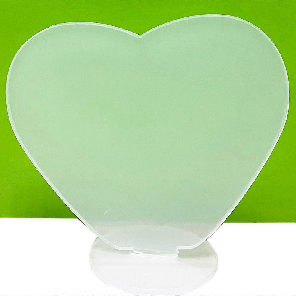 5pcs Heart Shaped Acrylic Display Stand DIY Transparent Accessories Clear Picture Stand for Cards Multi-Functional Desktop Ornament