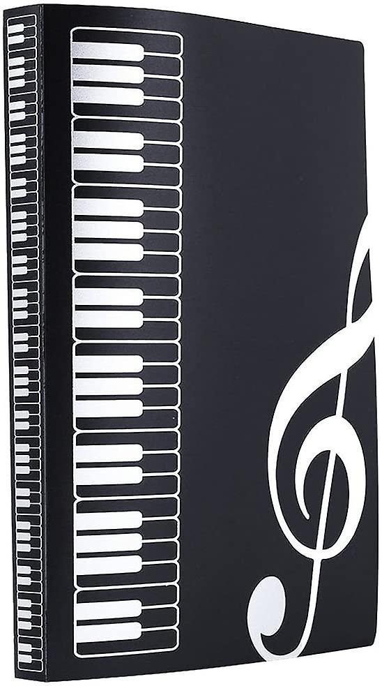 Folder For Sheet Music File Paper Documents (black)