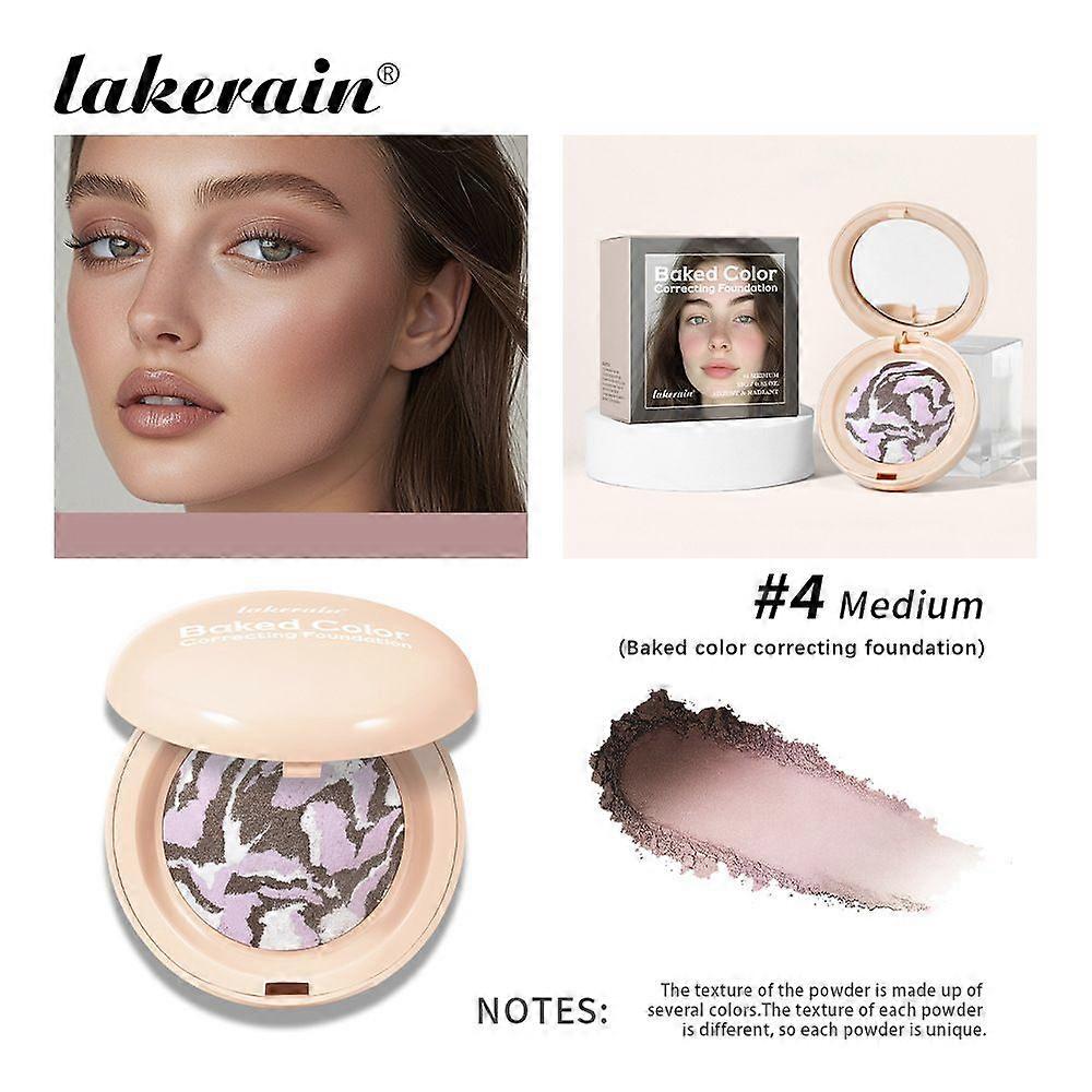 Baked Color Multi-Functional Eyeshadow Palette, Unique Color Combination with Fine Powder Texture for Hairline, Nose, Cheeks & Jawline Contouring