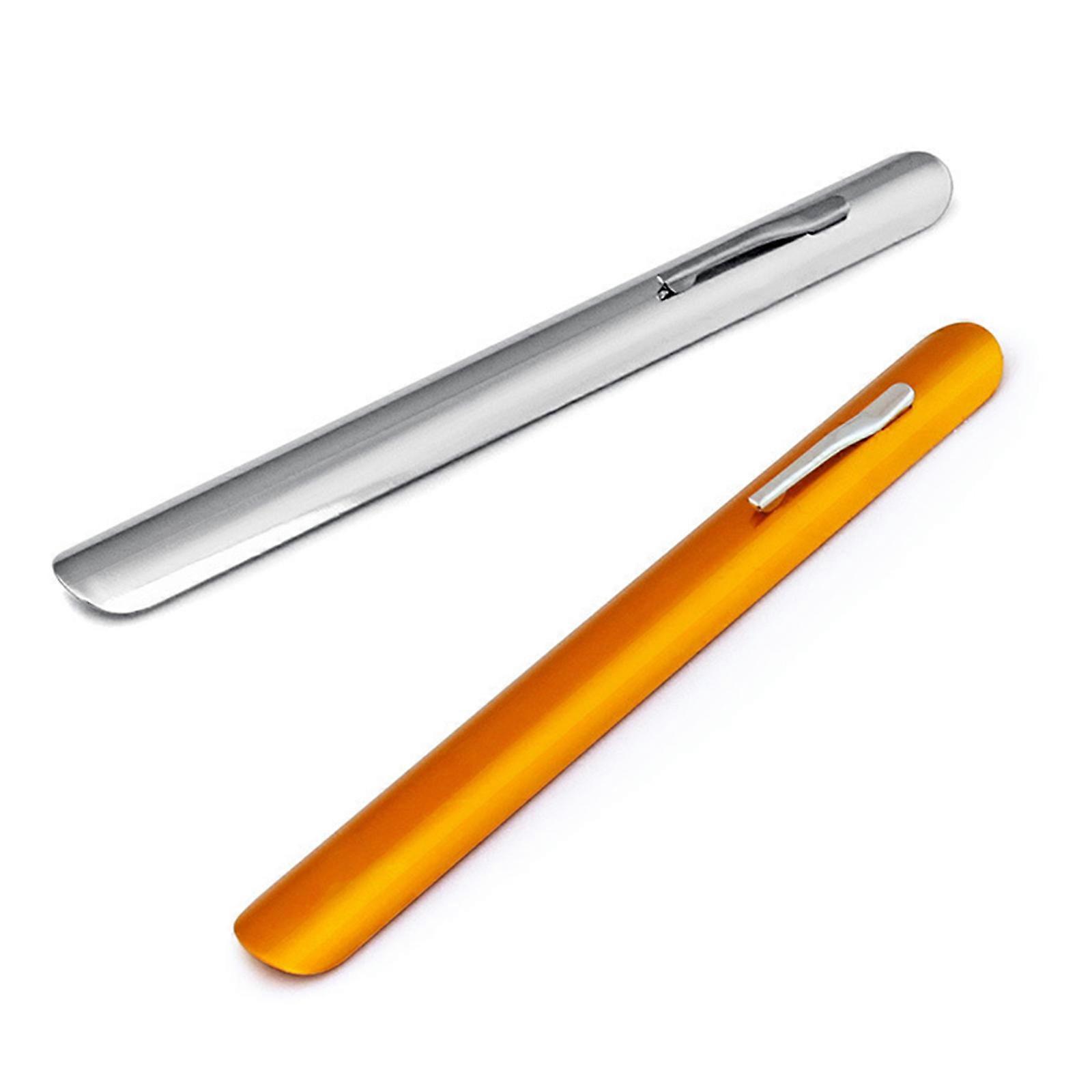 Practical Sturdy Aluminum Desktop Scraping Blades 2pcs Set Quick Cleaning Up for Office Worker and Student Daily Use