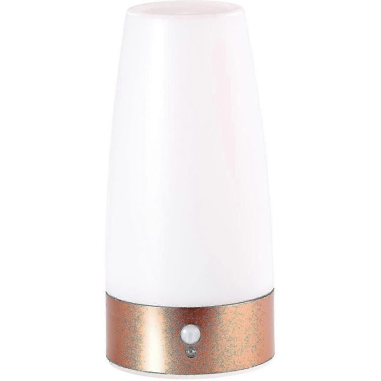 Batteria della lampada da tavolo: lampada da tavolo a led con sensore di movimento Pir, funzionamento a batteria, bianco caldo (lam da comodino