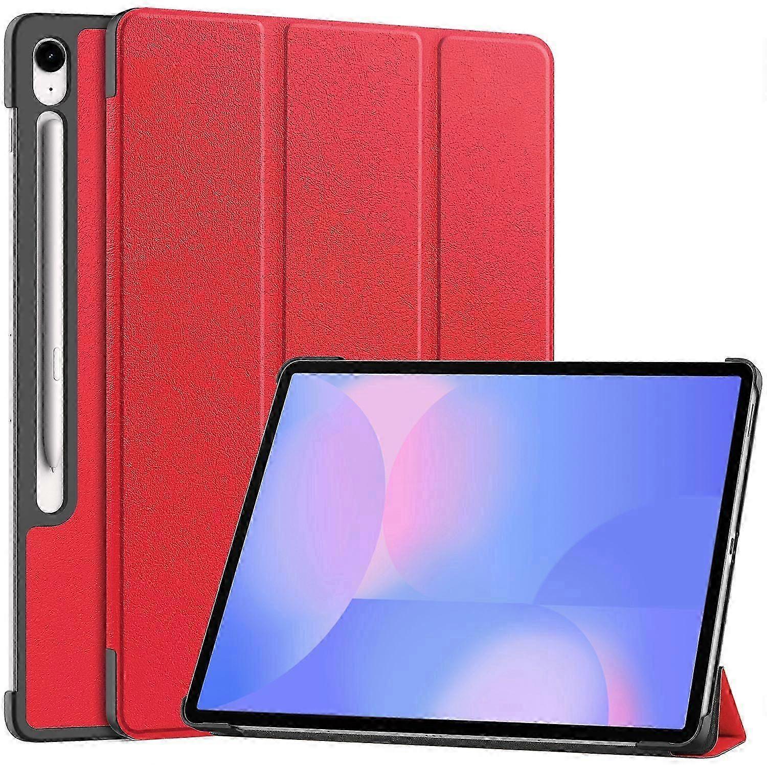 Für Samsung Galaxy Tab S10 FE+ Hülle Anti-Drop Leder Stand Tablet Hülle - Grau