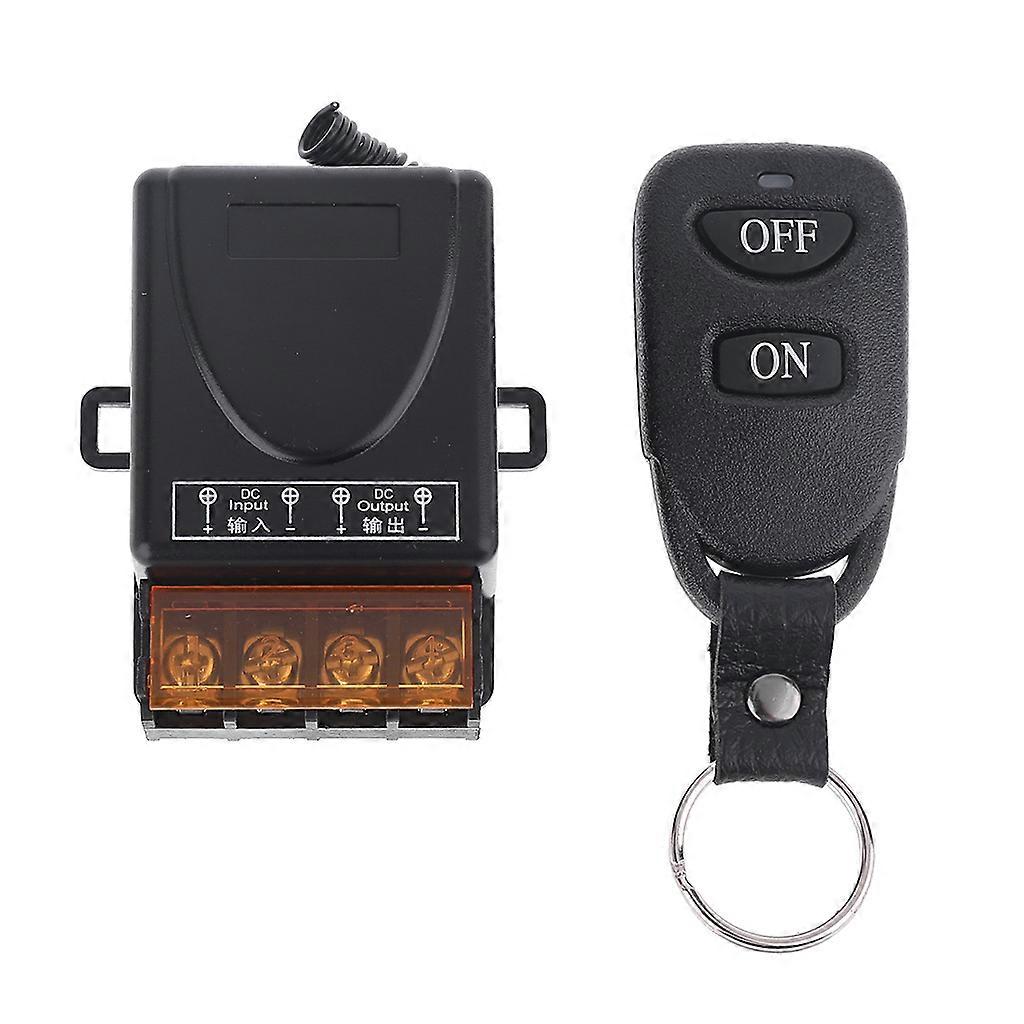 2CH Relay Remote Switch Wireless RF Module 433Mhz Transmitter Receiver Universal Controller for Lights Ceiling Fan Door  Black