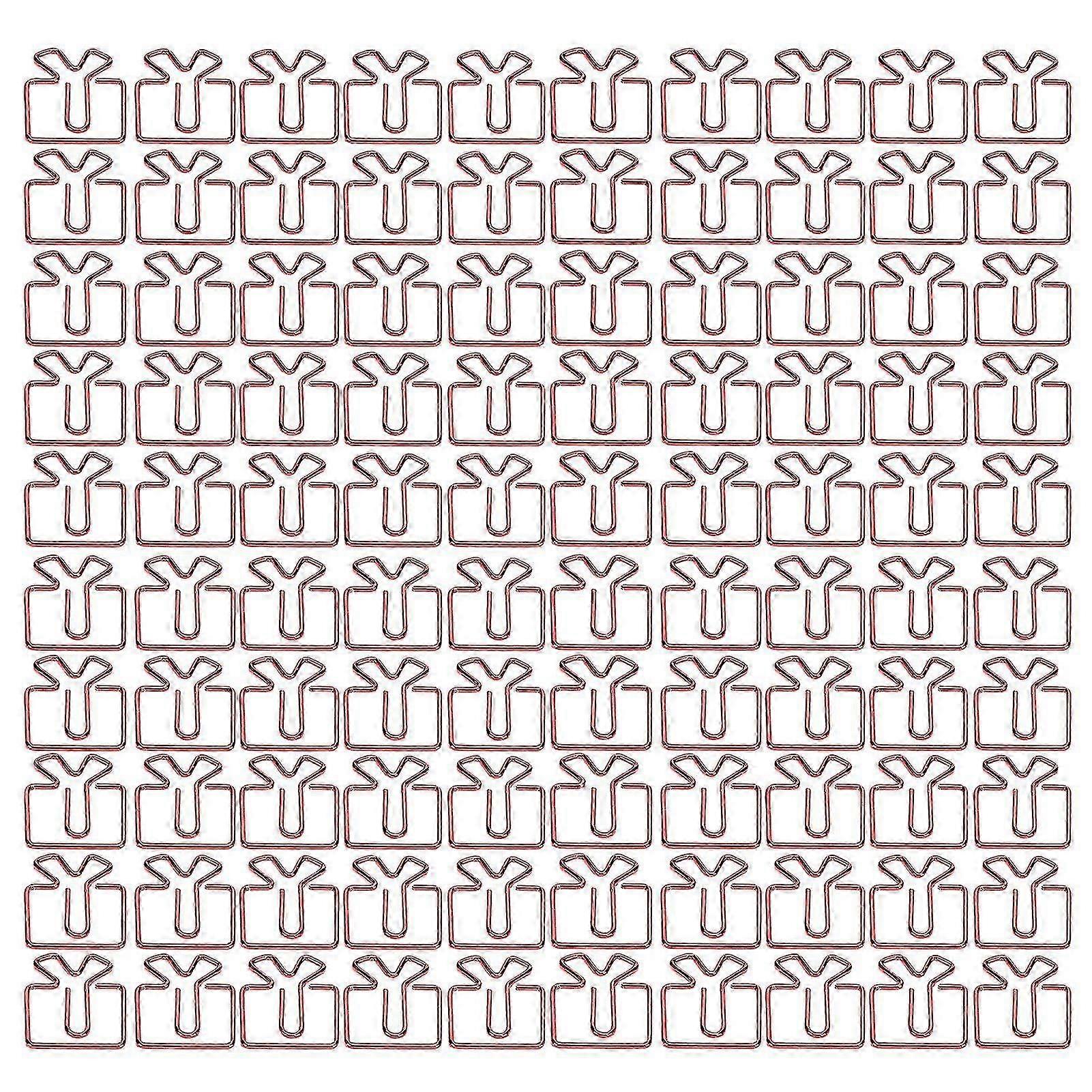 Cute Shaped Paper Clips - 100 Pcs Metal Office Clips for Document File Classification