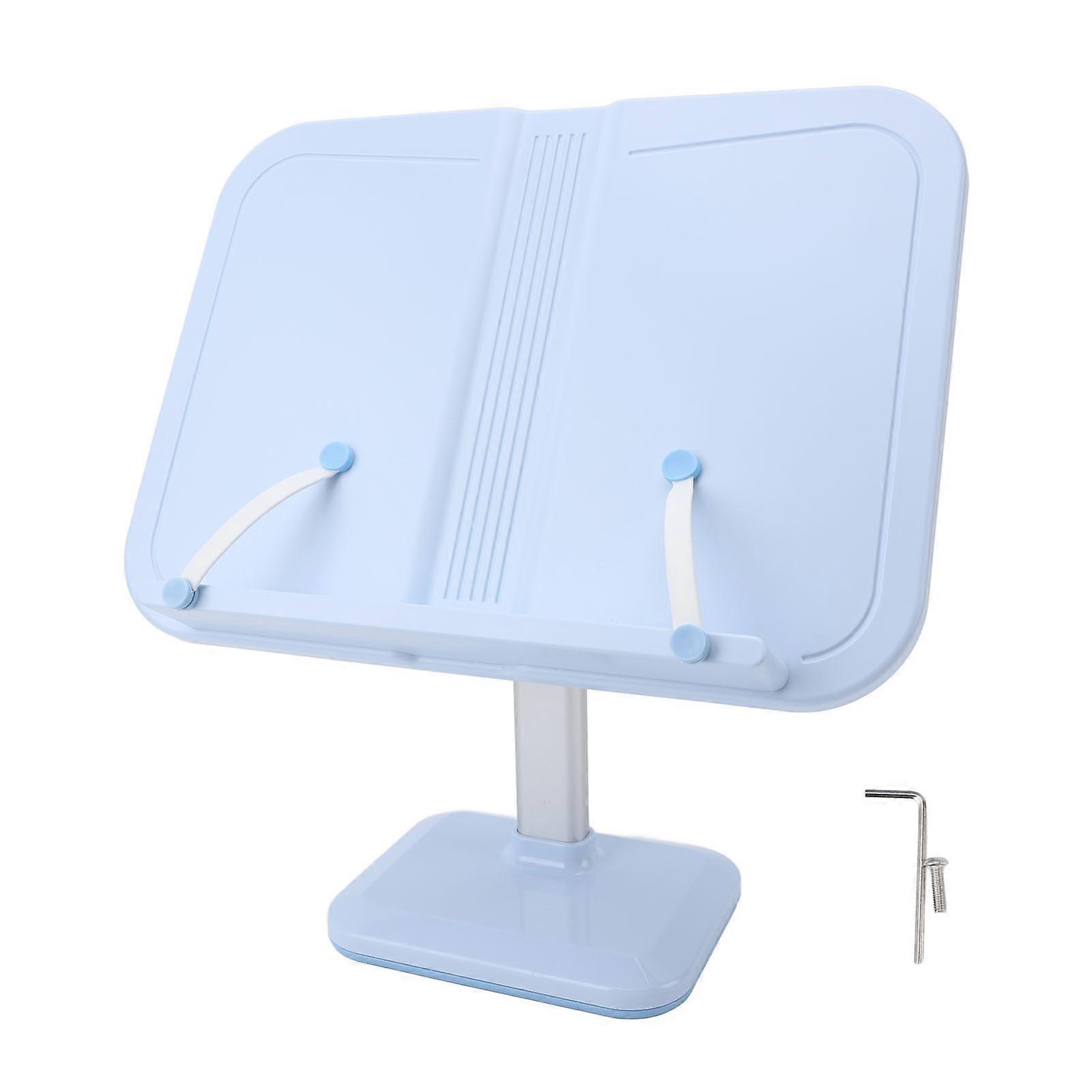 Book Holder Adjustable Reading Stand Children Reading Book Display Stand Textbook Cookbook Stand Blue Upgraded Version