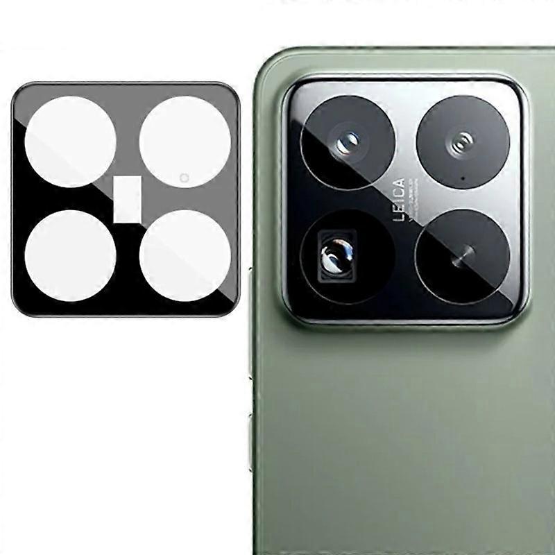 متوافق مع واقي عدسة الكاميرا Xiaomi 15 Pro WANLONFENG HD فيلم عدسة مطبوع بالحرير الأسود الكامل