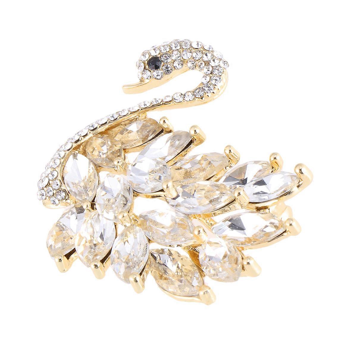 Unique Swan Shape Pin Brooch for Sophisticated Women's Fashion