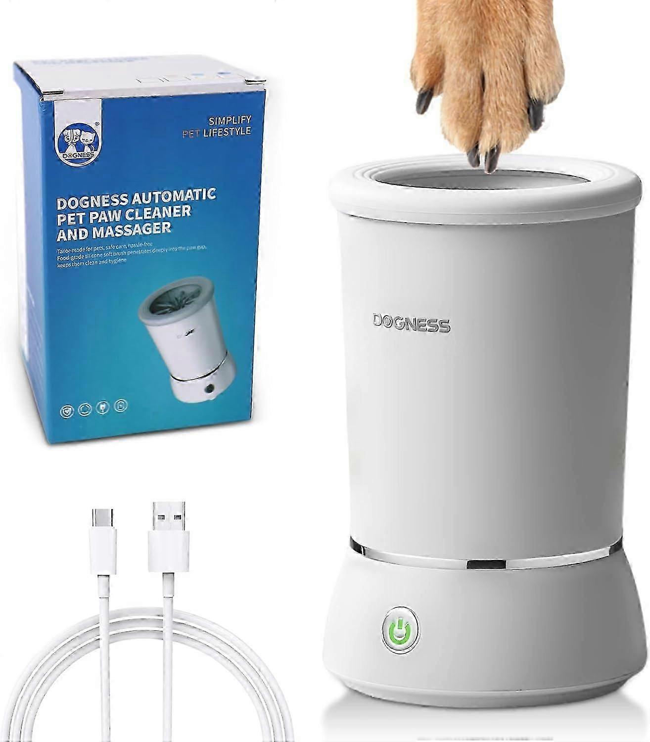 Otomatik Köpek Pençe Yıkayıcı Elektrikli Pençe Temizleyici 360 Dönen Yumuşak Silikon Yıkama Kupası Tüm Köpek Kedi Fit