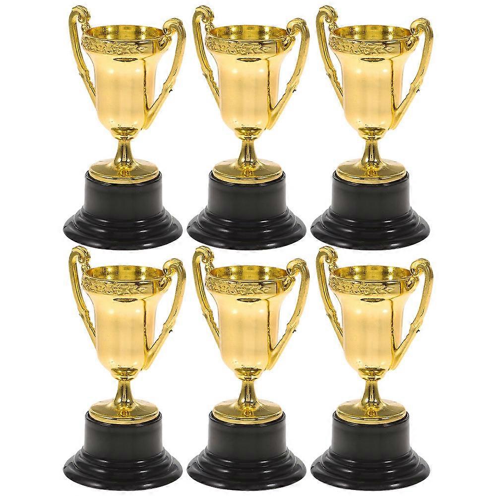 6pcs Mini Soccer Trophies for Party Favors, Classroom Rewards, and Game Prizes for Boys