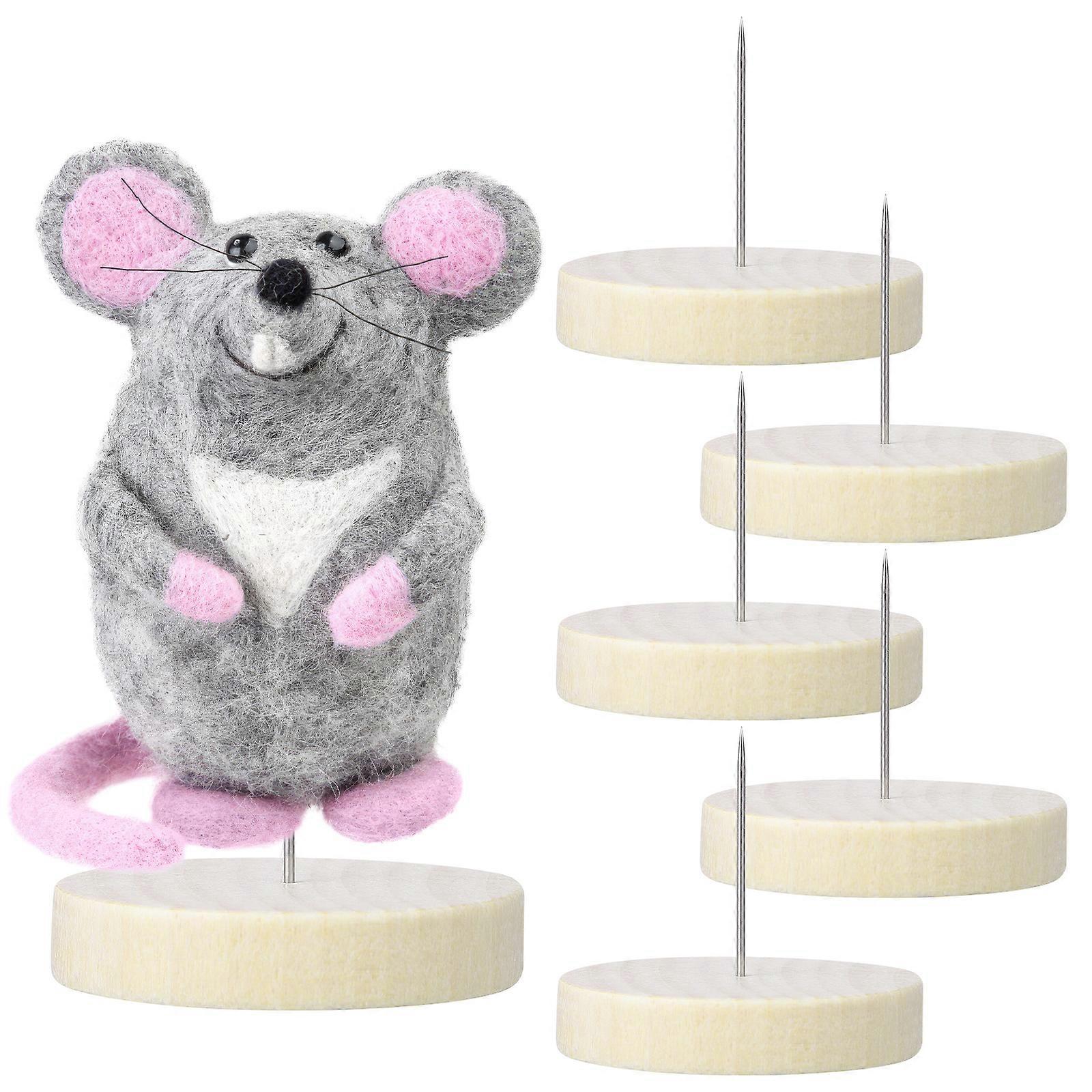 Meticulously Crafted Wooden Base for Doll Display with Sturdy Holder, Functional Design