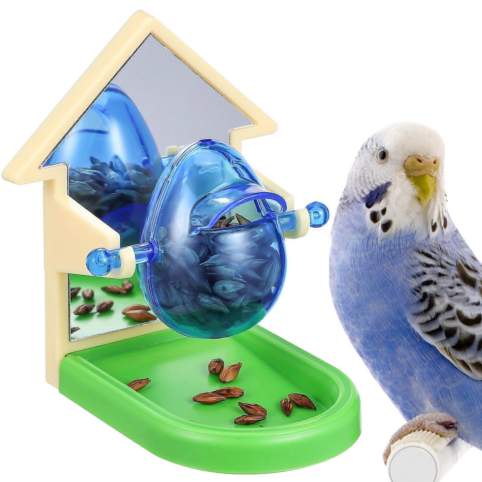 Bird Food Dispenser for Parrots, Budgies and Cockatiels Safe Foraging Box for Easy Feeding and Entertainment Random Color Pet Supply Tool