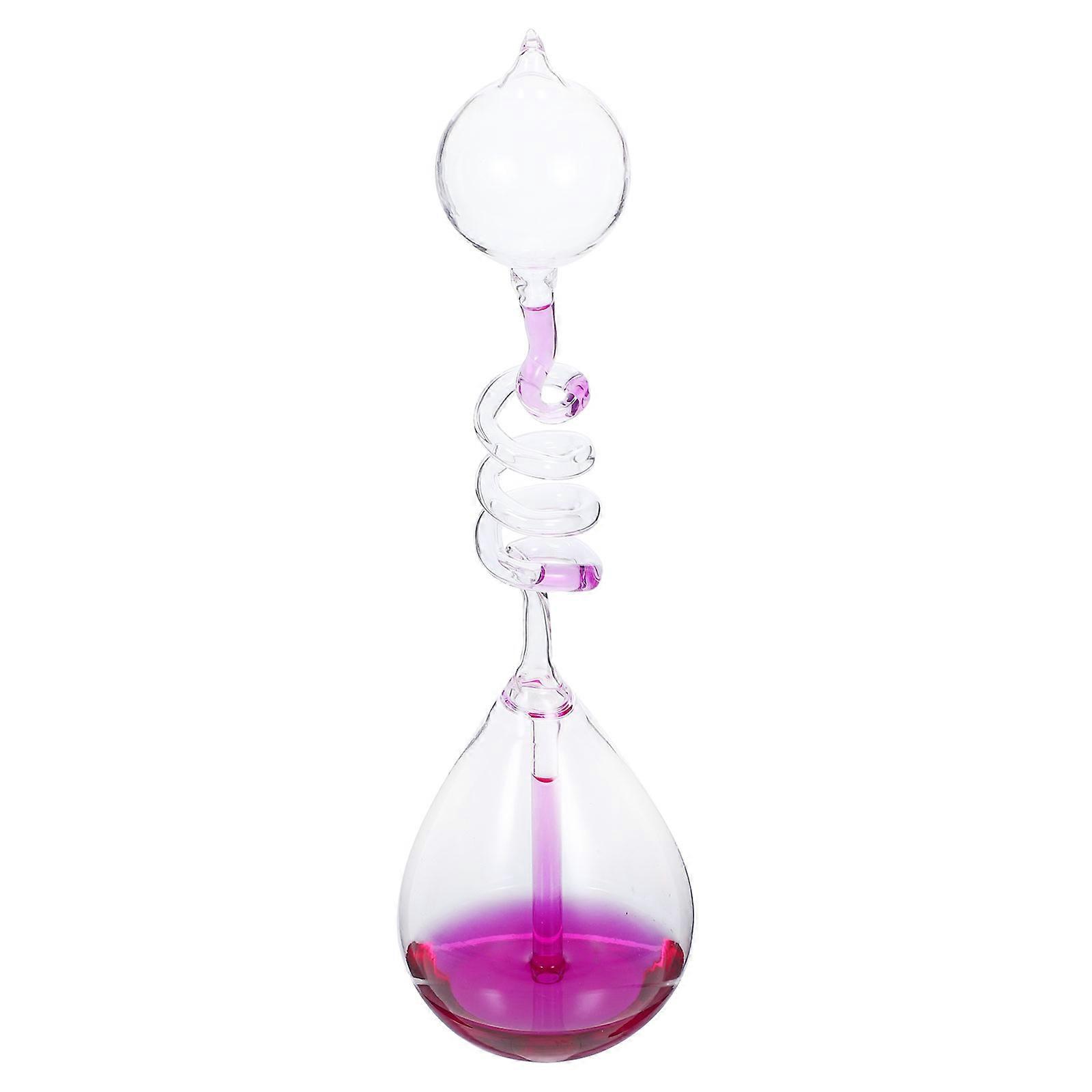 Artistic Glass Hourglass Timer with Heat Transfer Design for Home Decor, Science Inspired Tabletop Decoration for Love and Creativity