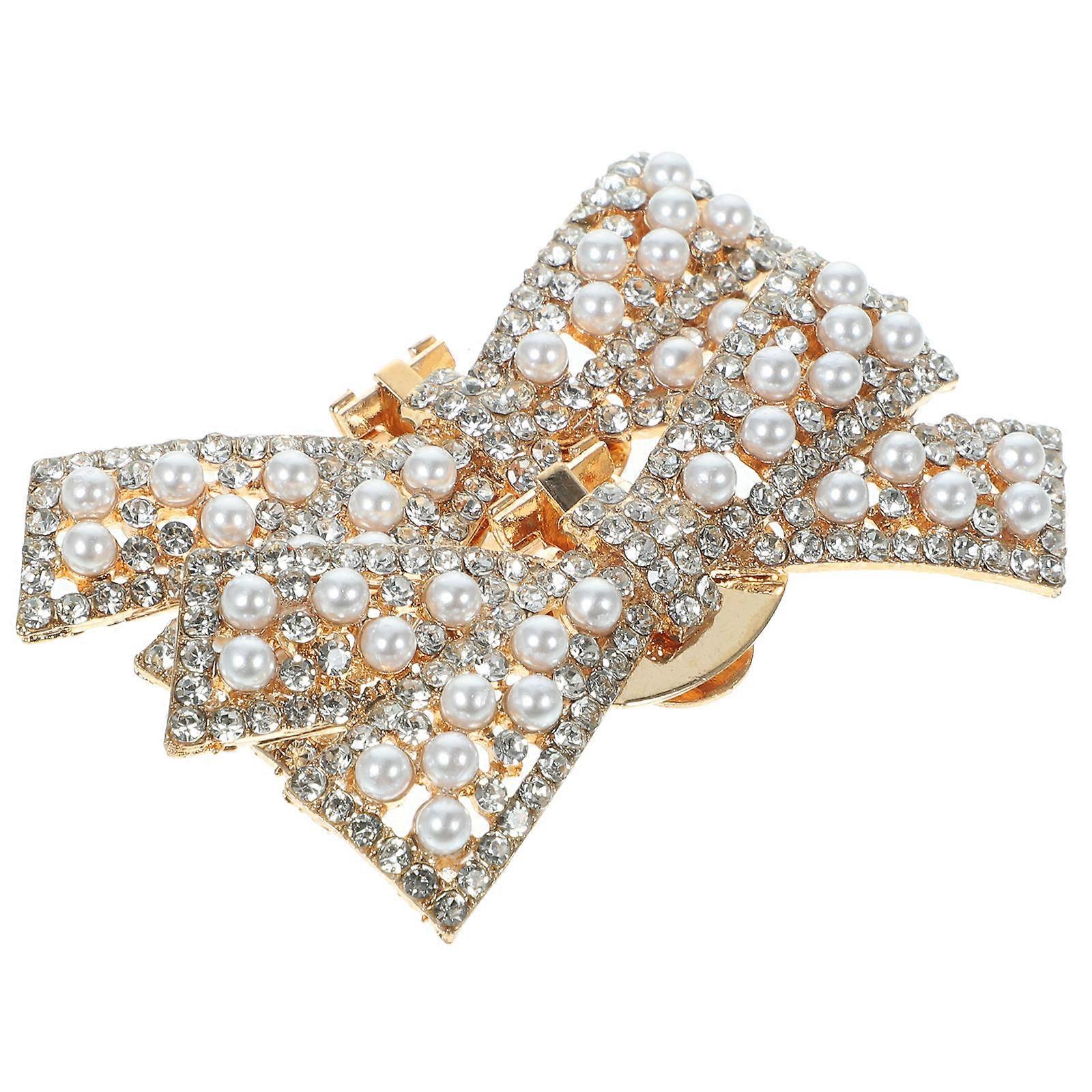 Handy Bridal Shoe Clips, Featuring a Beautiful Bow Shape for Decor