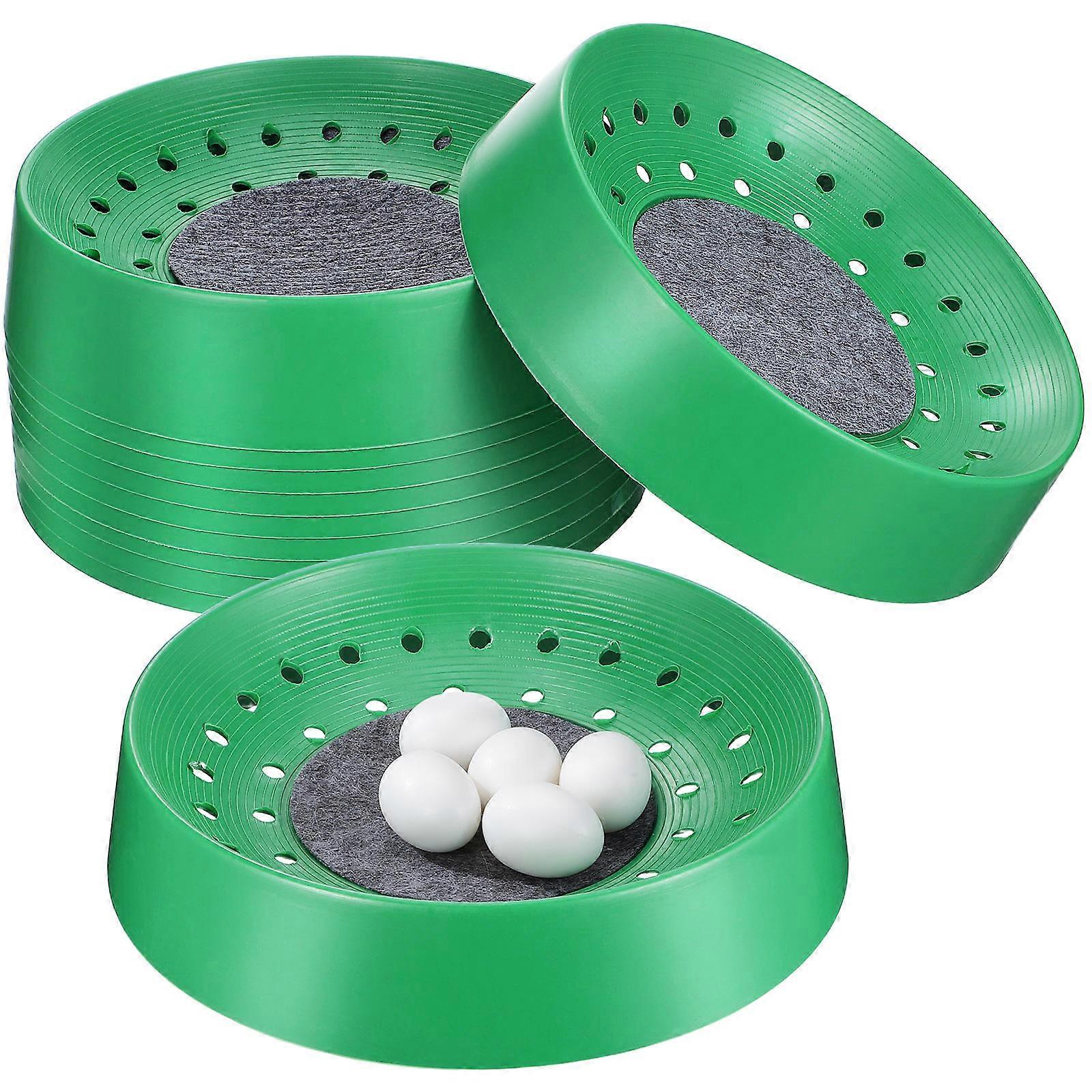 10pcs Pigeon Nest Breeding Basin with Mat – Durable, Washable Bird Rest Bed for Parrots & Pigeons, Ideal for Home & Farm Nesting & Egg Care