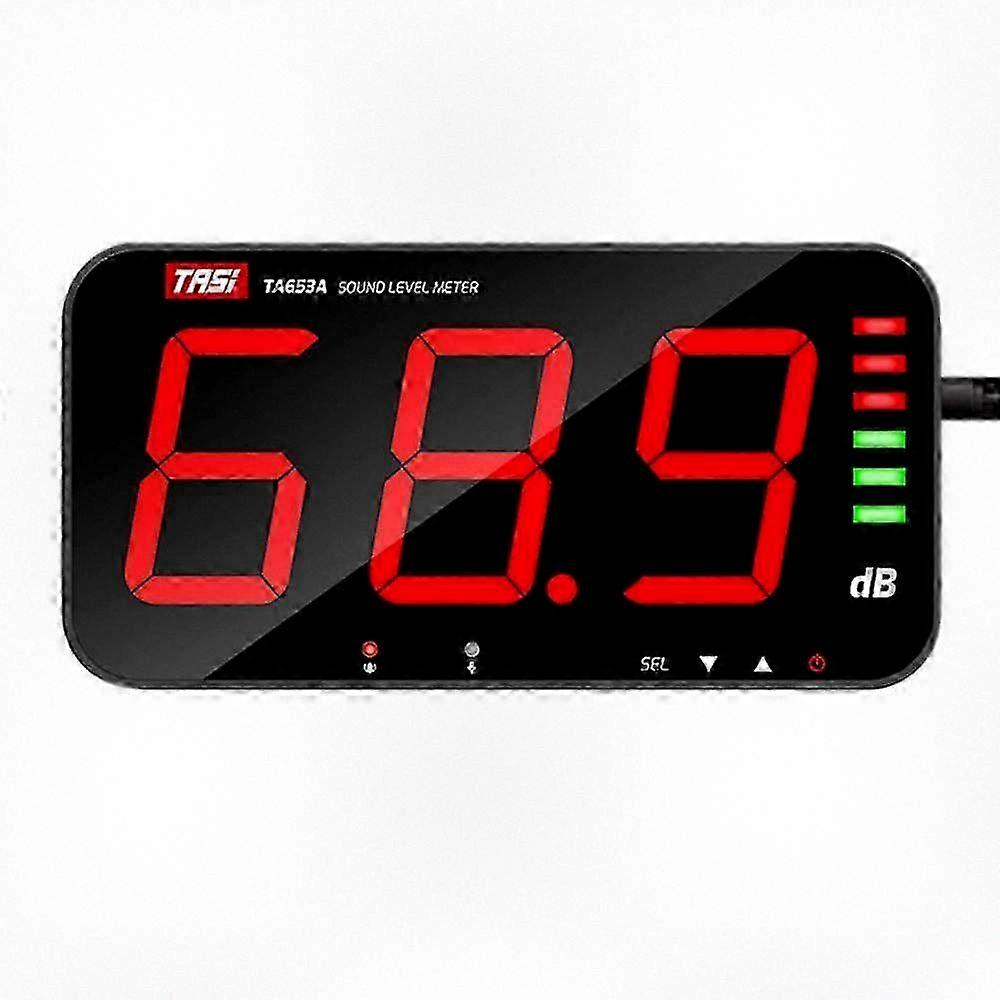 TASI TA653A Digitální měřič hladiny zvuku s velkým LCD displejem pro měření hluku v dB