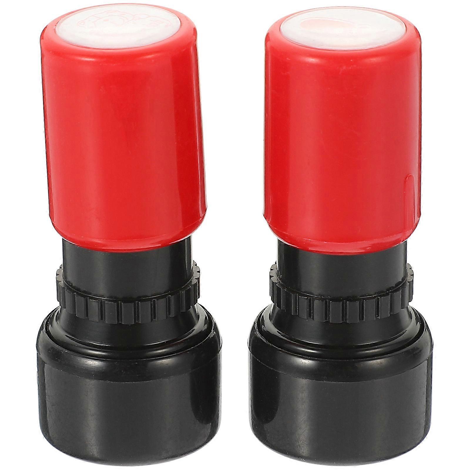 Teacher Supplies For Classroom Elementary Students Diy Stamps Red Color 6x2.5x2.5cm Size DIY Projects And Greeting Cards 2Pcs