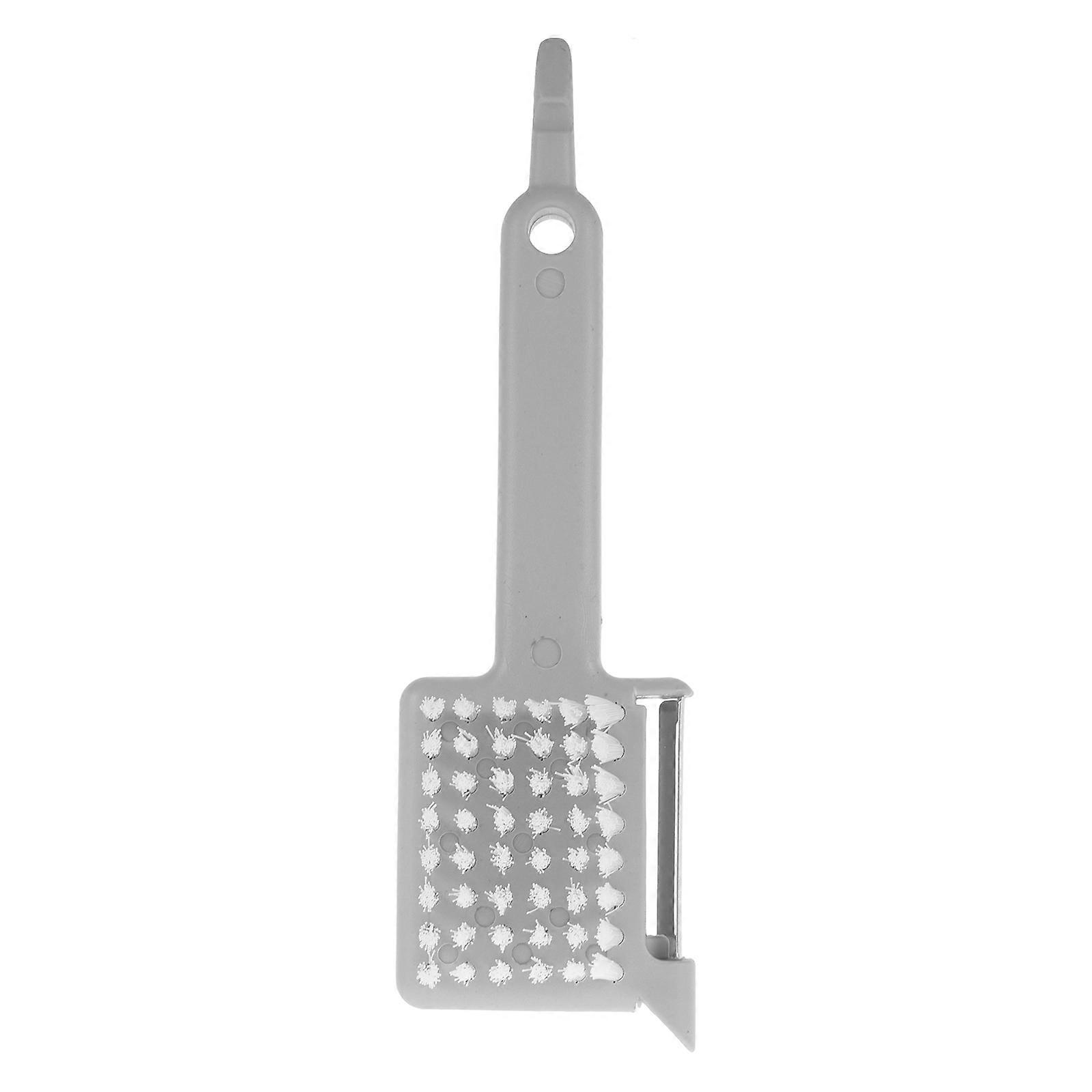 Multifunctional Potato Vegetable Brush Bottle Opener Garlic Cooking Food Preparation PP Stainless Steel 1Pc