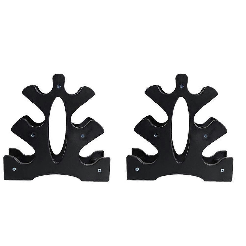 Dumbbell Dumbbell Storage Stand Stable and Non-skid for Home Gym Black 23.00X23.00X8.50CM 2Pcs