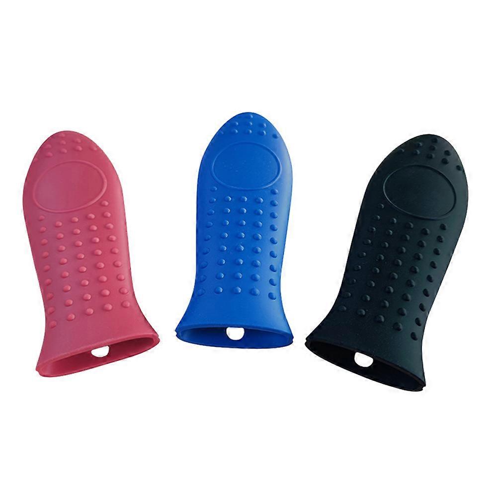 HeatResistant Pot Handle Covers Silicone MultiFunctional For Housewives 3Pcs