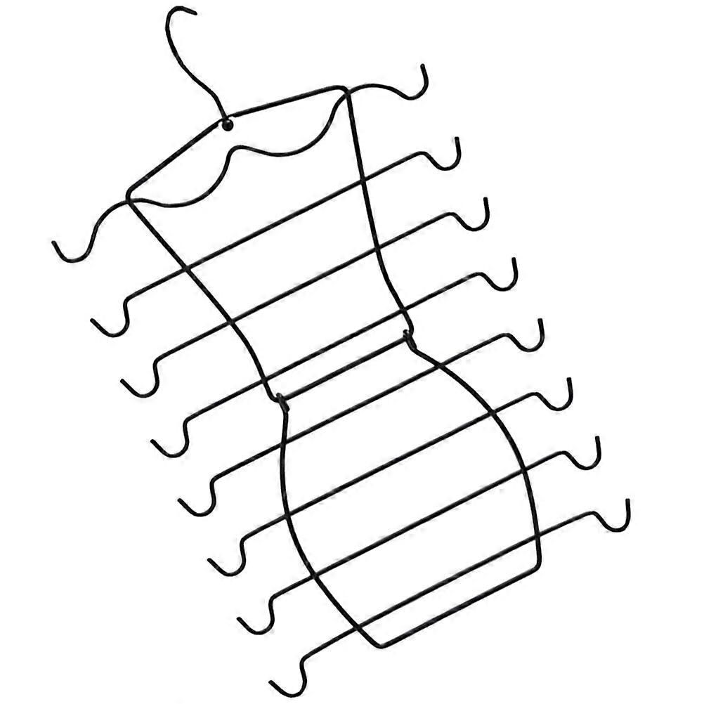 Folding Metal Hanger Space Saving Clothes Hangers Black Iron Compact Folding Rotating Design 1Pack