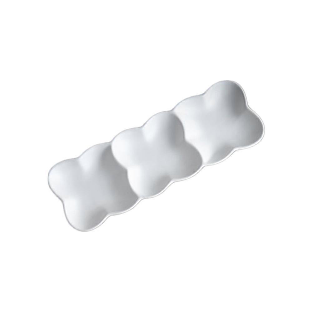 Condiment Serving Tray Ceramic Material Square Shape For Food Service 29*10*2cm Dip 1Pack