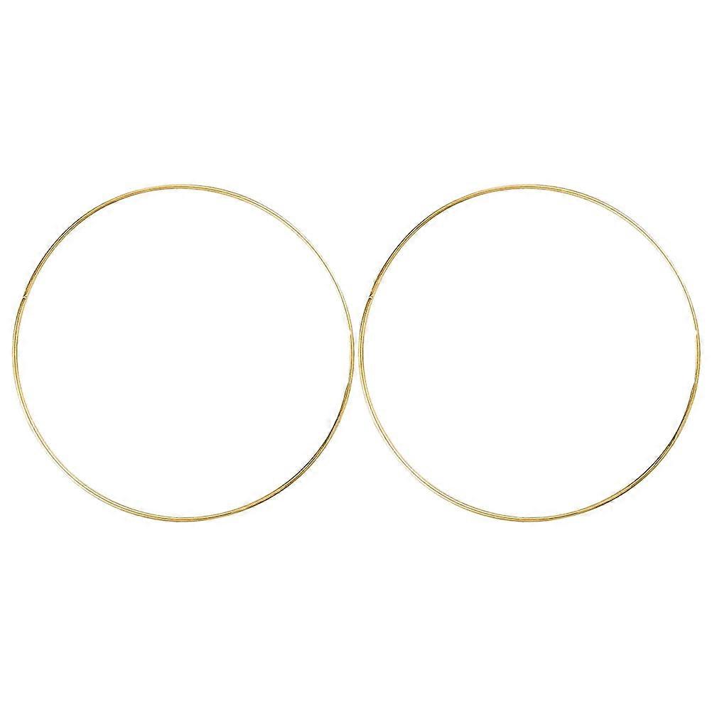 2pcs Iron Ring Wreath Decor Loops for Home DIY Craft – , Non Deforming for Garden & Interior Decoration