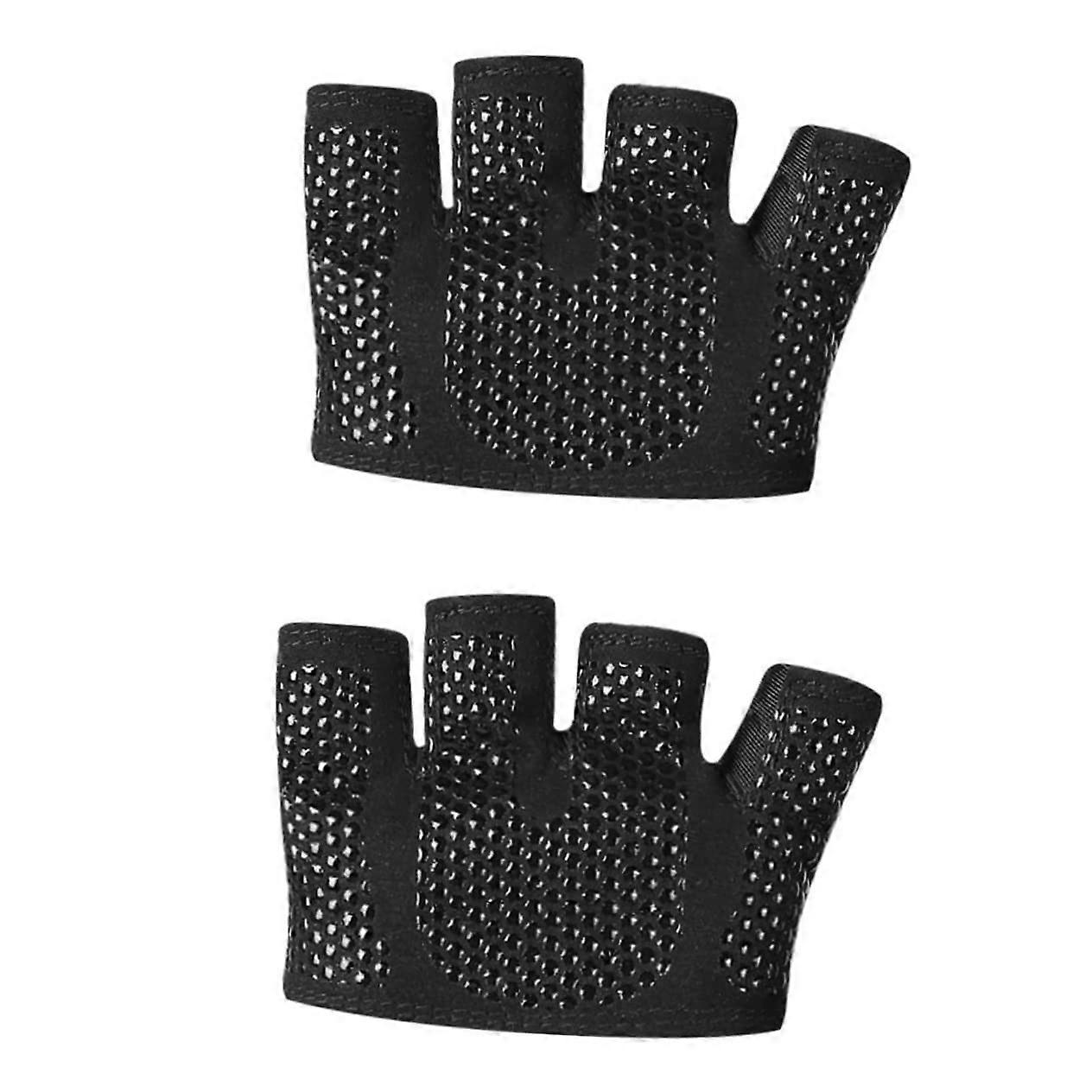 1 Pair Breathable Training Gloves for Men and Women, NonSlip Half Finger Gymnastics Gloves, for Safe Training