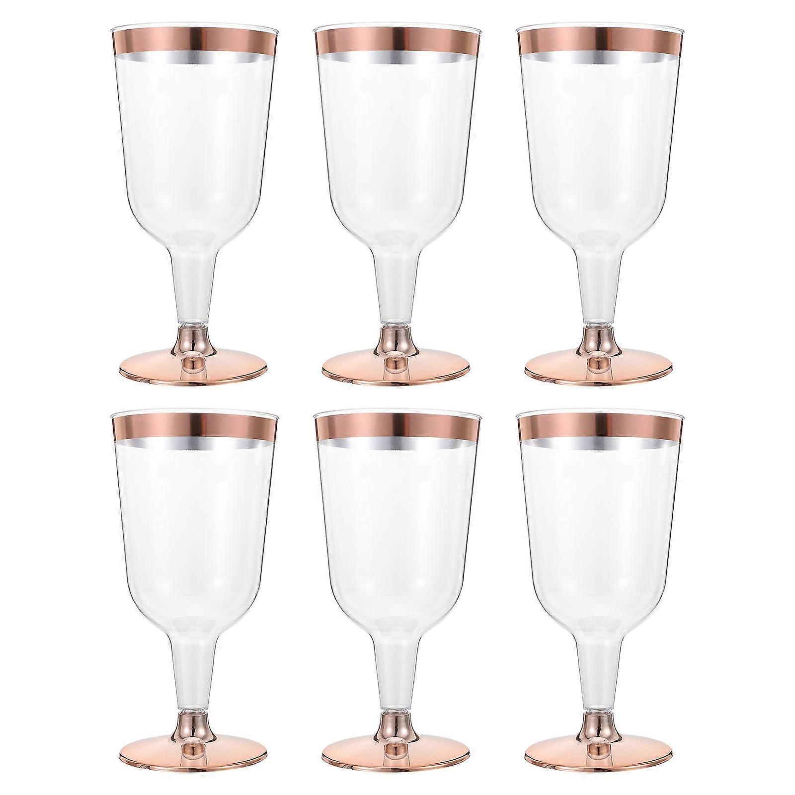 Beverage Drinking Cups Goblet Shape For Family Members 6Pcs