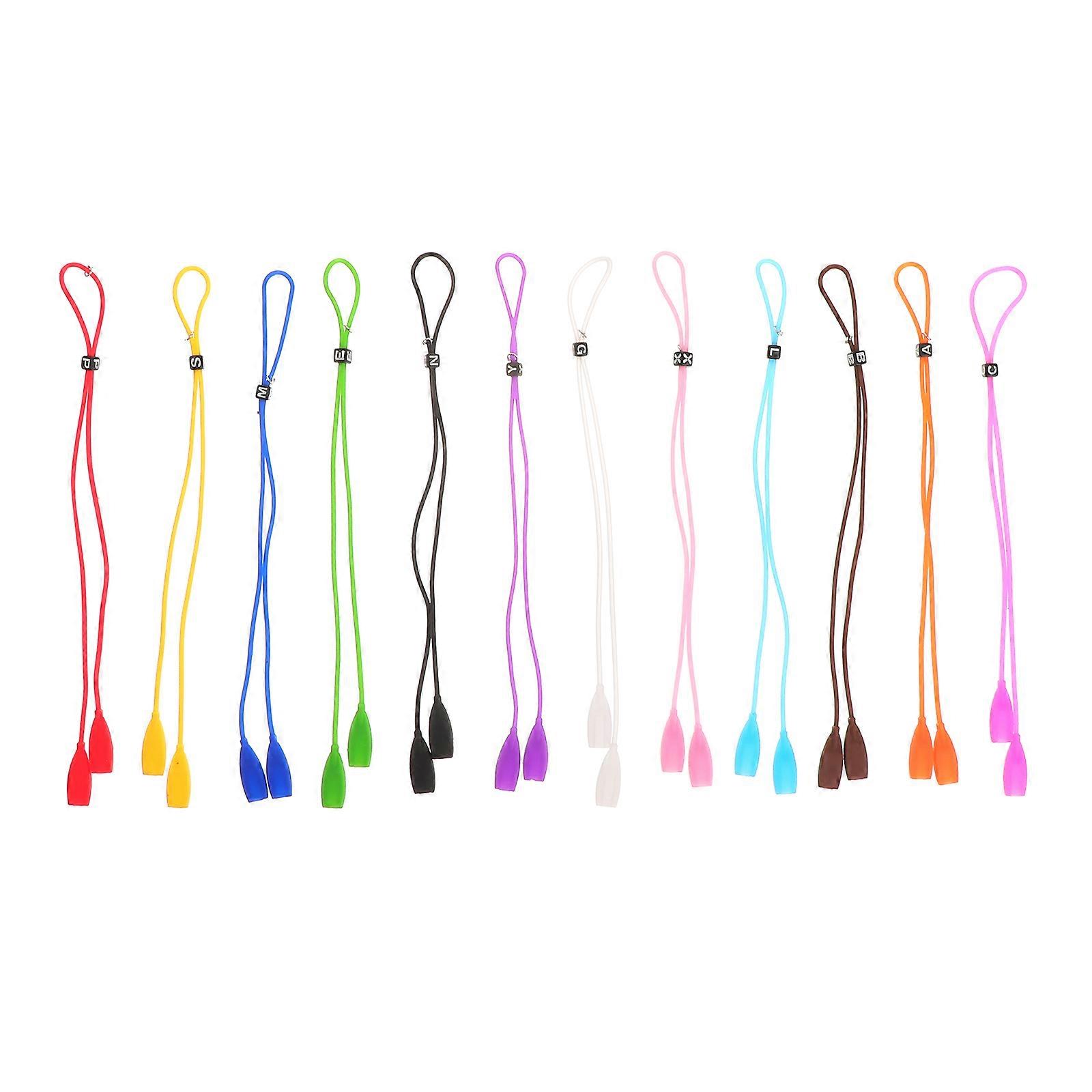 Glasses Strap Eyeglasses Anti-Slip Cord Practical Glasses Protective Strap Style 2 For Sports Daily Use 12Pcs