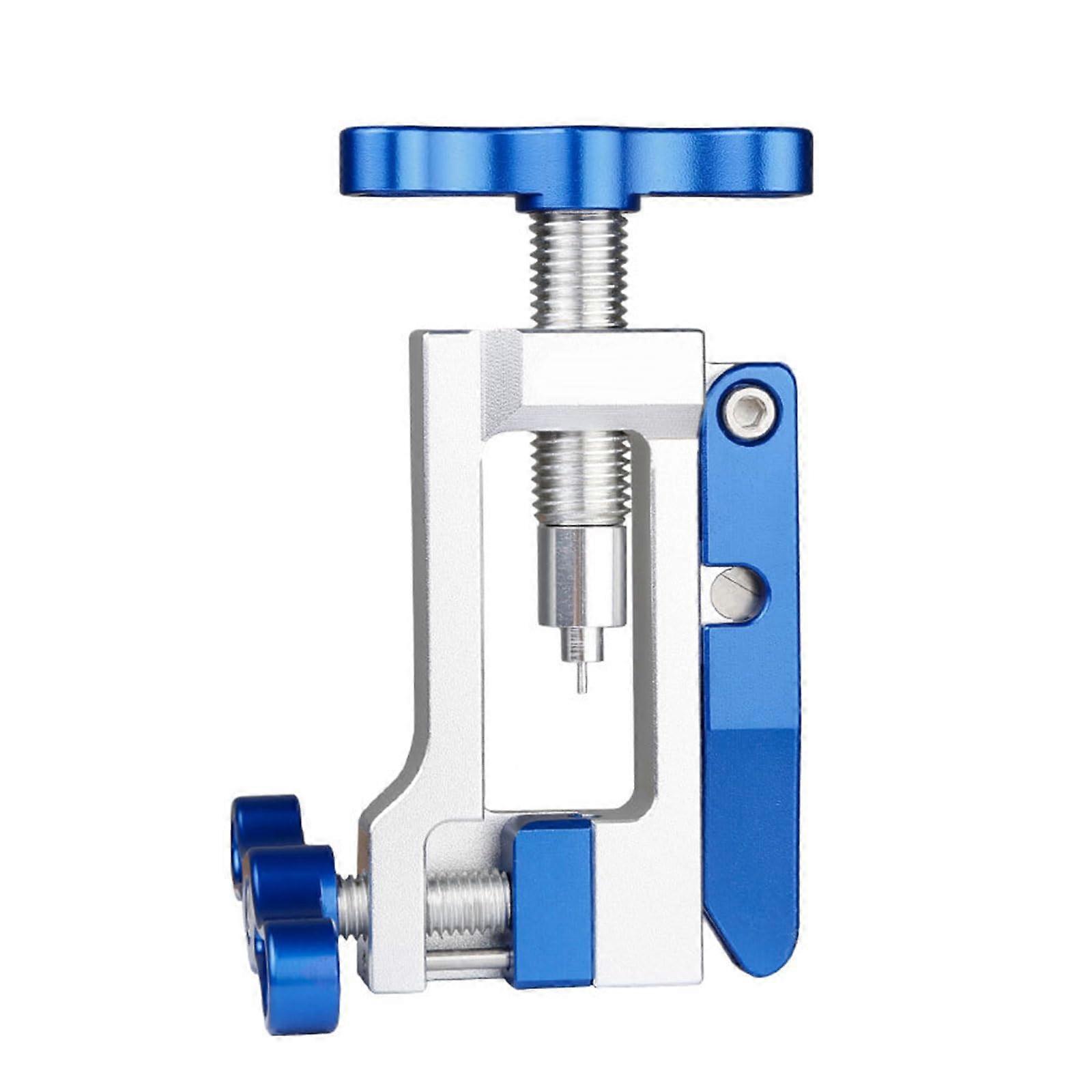 Bicycle Oil Needle Driver Multifunctional And Hose Cutter Tool Connector For Precise Maintenance Blue