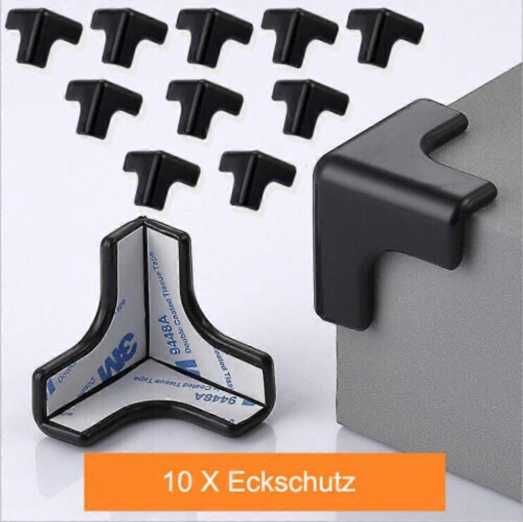 10x Edge Protector, Corner Protector, Protect Baby Child Safely (Black)