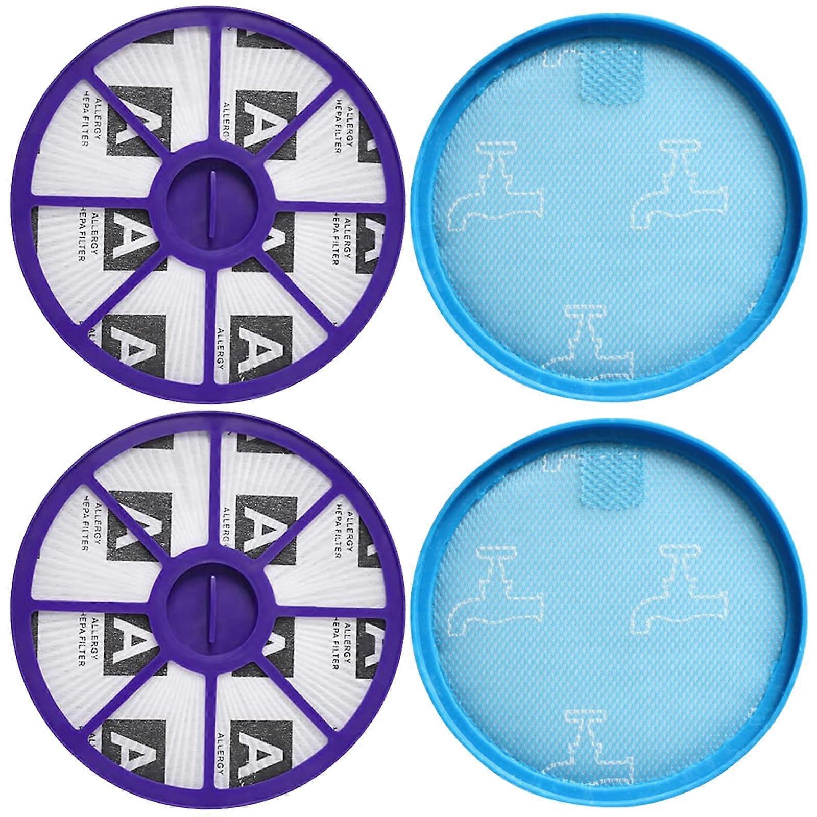 Pre & Post HEPA Replacement Filter 2 Set For Dyson DC19 DC20 DC21 DC29 Vacuum Cleaners, 153 mm, Blue