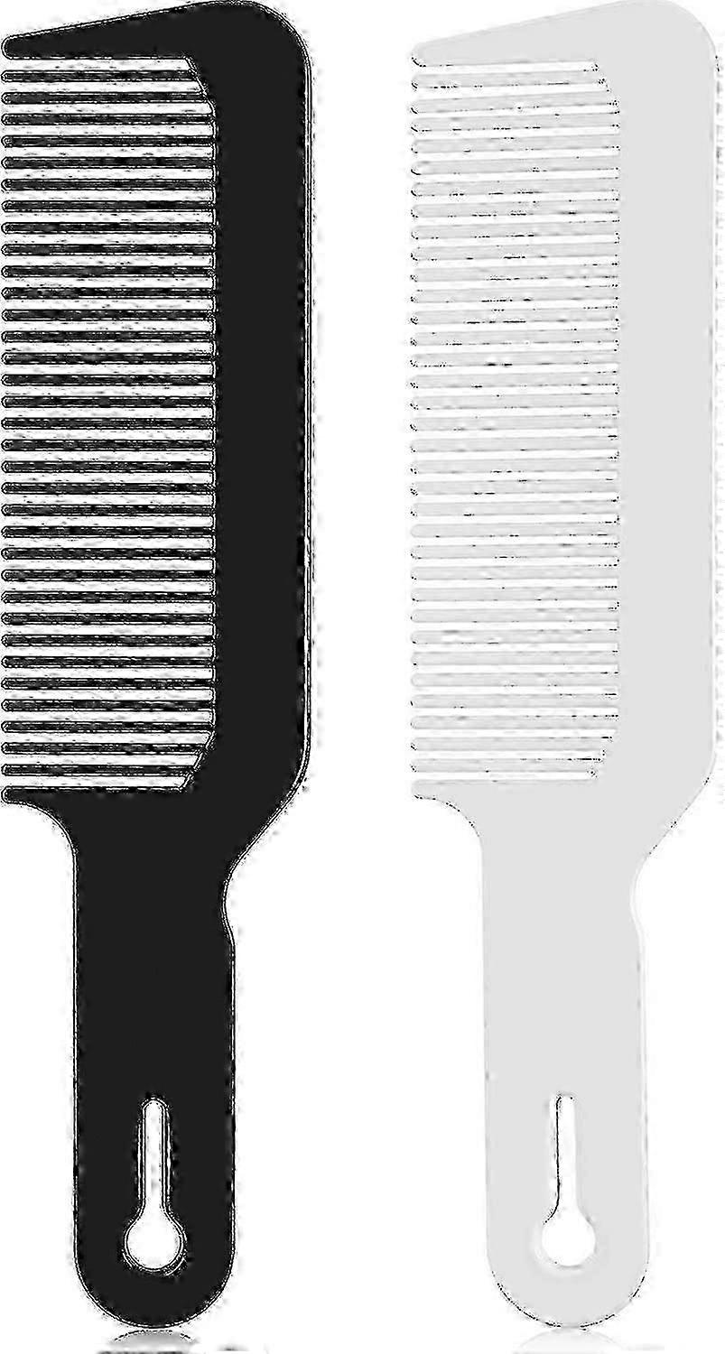 2Pcs Barber Combs Flat Top Hair Cutting Styling Combs