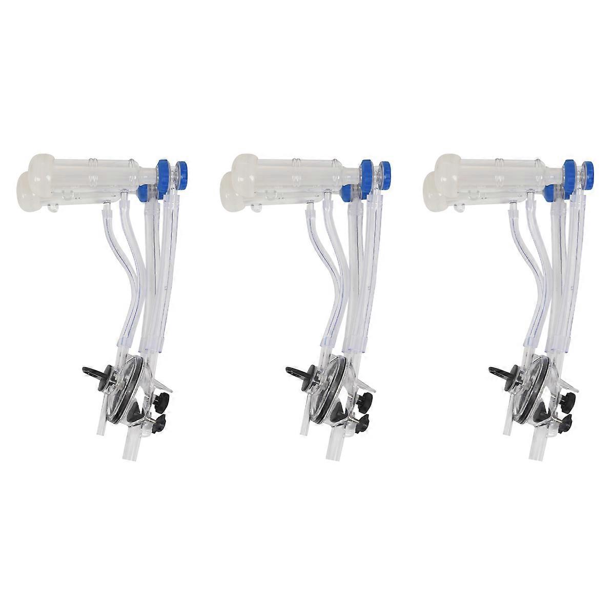 3X Goat Sheep Milker Machine Parts Claw Kit Milking Teat Cups Manual Collector Portable Goat Milking