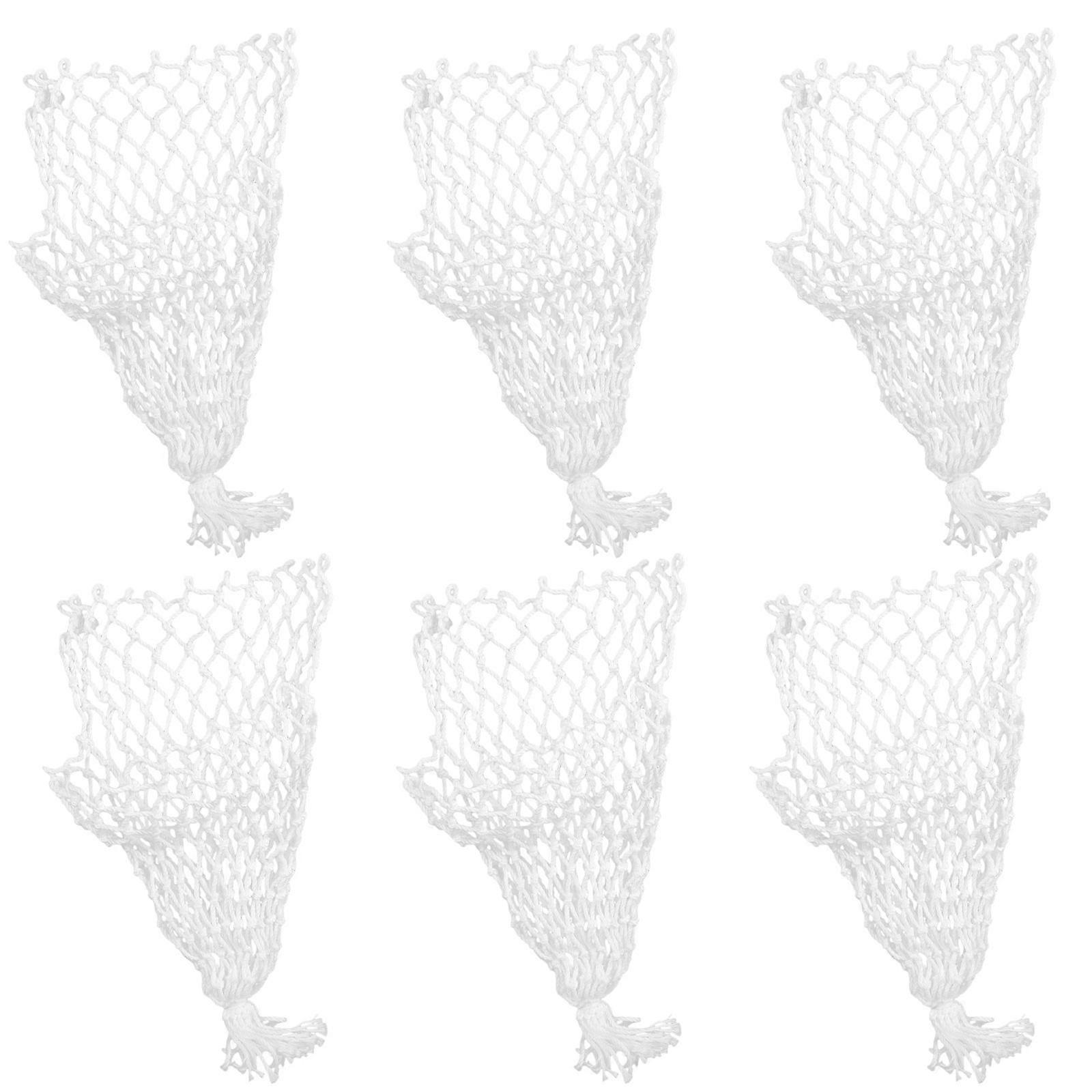 Pool Table Pockets Replacement Billiard Net Pockets Home Entertainment White 30x13cm Storage for Billiard Balls 6Pcs