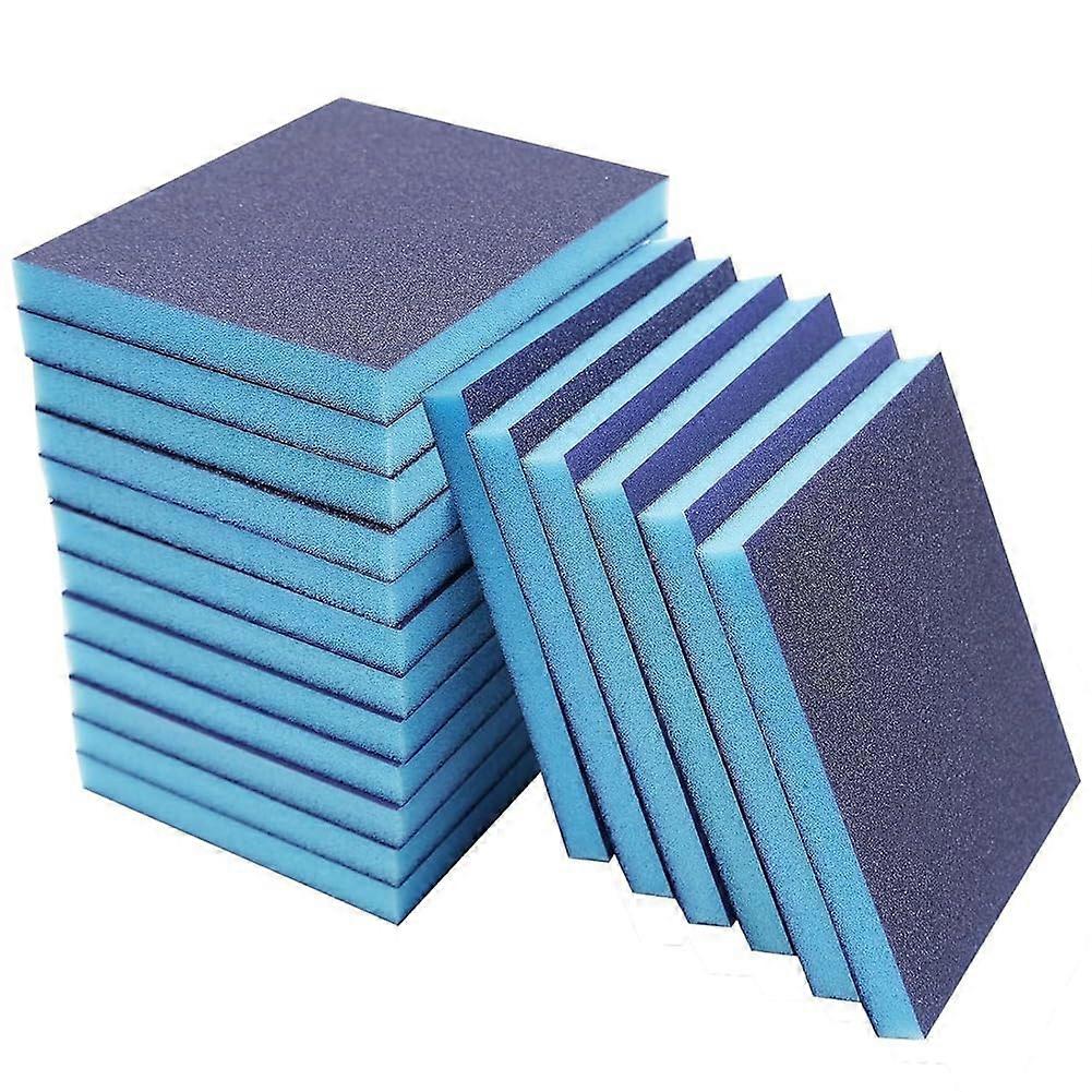 18-Piece Sanding Sponge Block Set With Grit 60-200, Wet-Dry, Reusable And Washable For Rust Removal