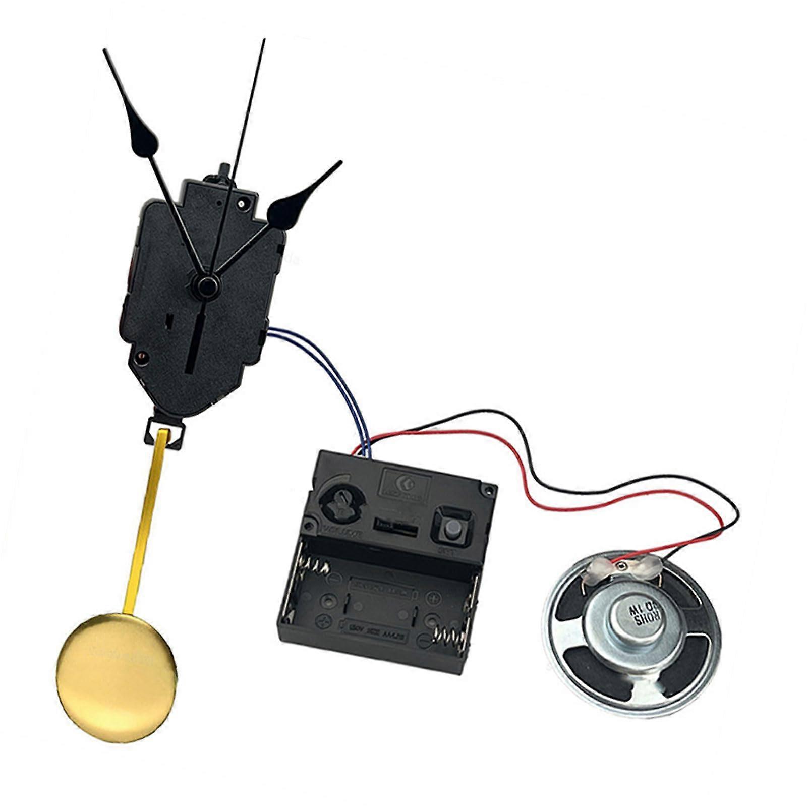 Wall clock kits include quartz movements, pendulum hands, music chimes box, and horn at home, shaft length 22.5mm.
