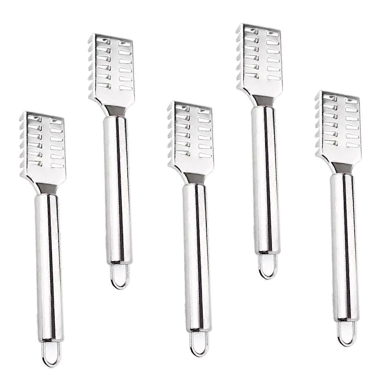Fish Scaler Tool Set - 5-Piece Fish Skin Remover for Easy and Safe Fish Scale Removal, Lightweight and Portable for Home Use