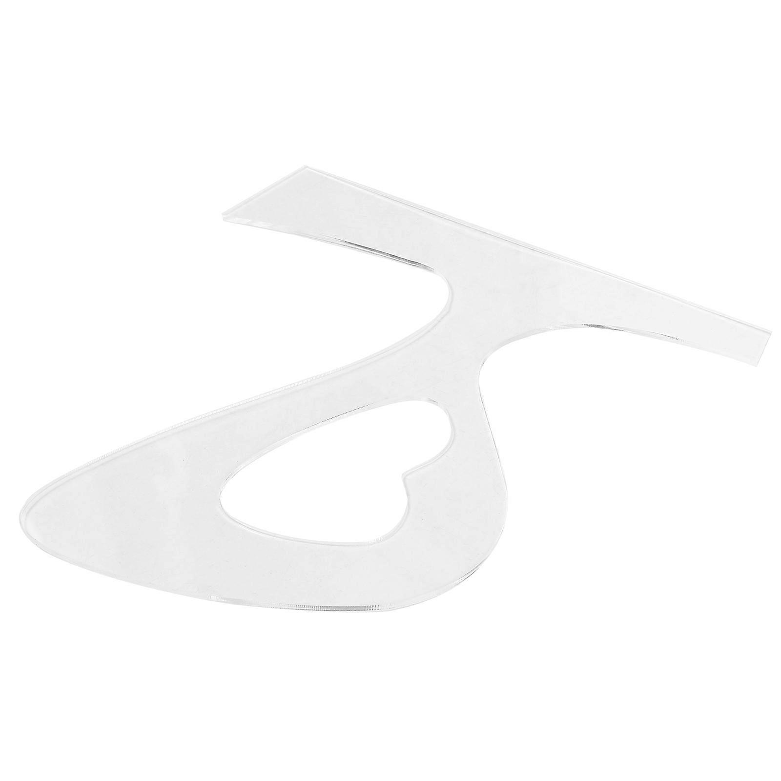 Router Inlay Templates Acrylic Charcuterie Board Handle Template Cutting Guidance For Kitchen Use 9.8×9.4×0.1in 1Set