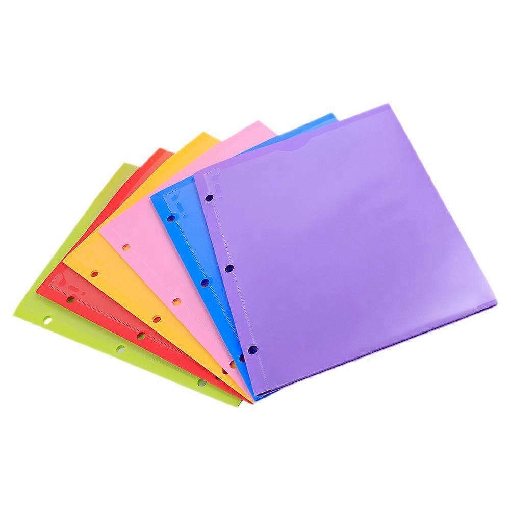 File Folder For Office Documents Organizer Rectangular Shape Quick File Retrieval Assorted Color 31.3x24.5x0.2cm 6Pcs