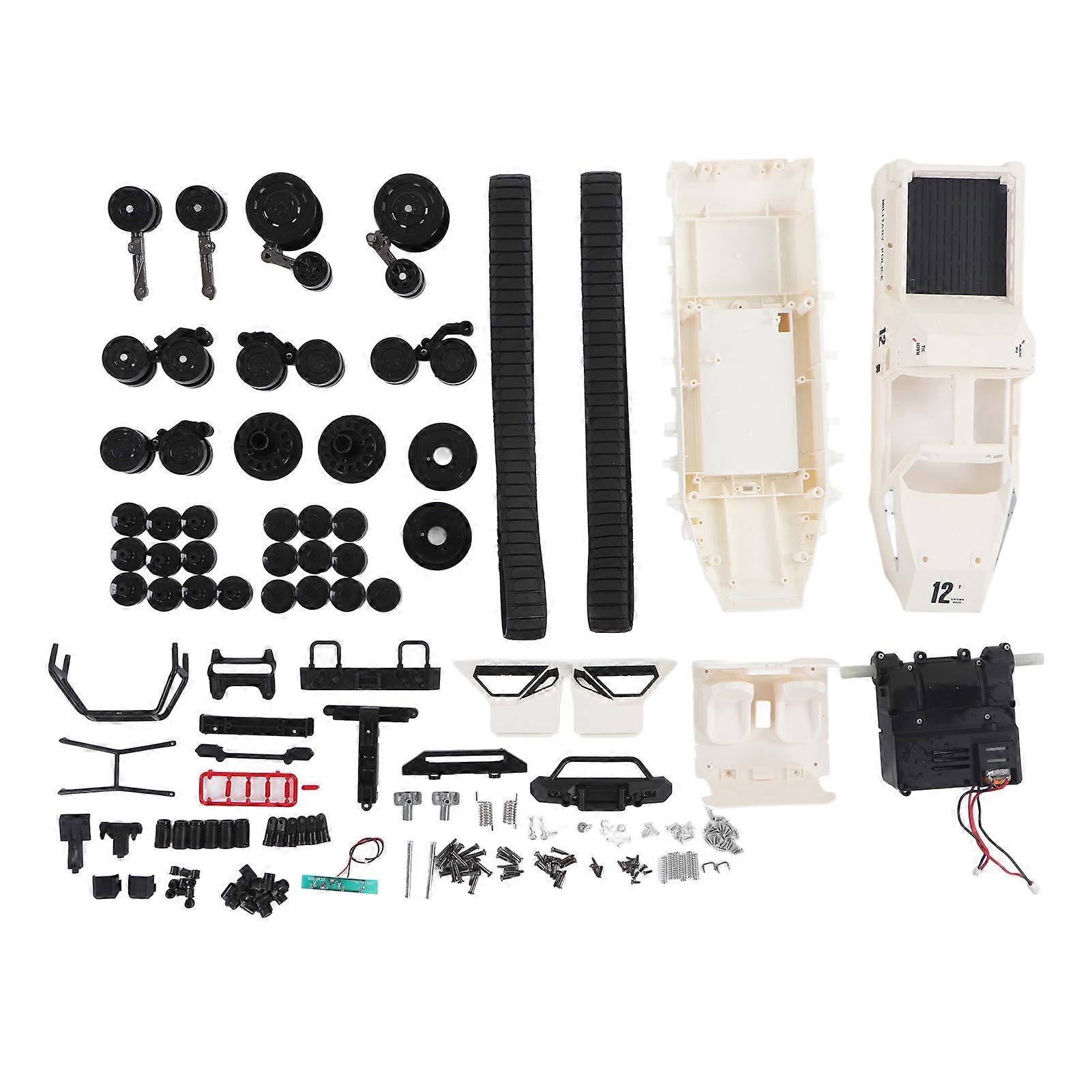 1:12 Scale Remote Control Crawler RBR/C Drift Off Road High Speed Tank Crawler for Boy Children White