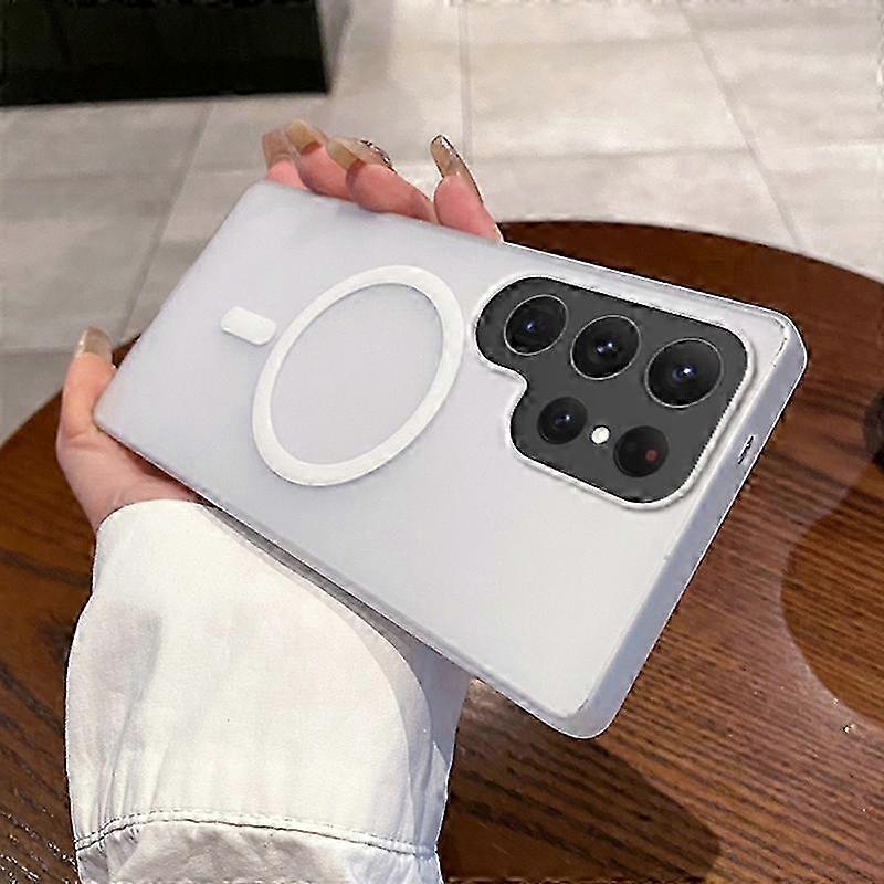 Galaxy S25 Ultra Magnetic Case with MagSafe Frosted PC Cover for Secure Grip
