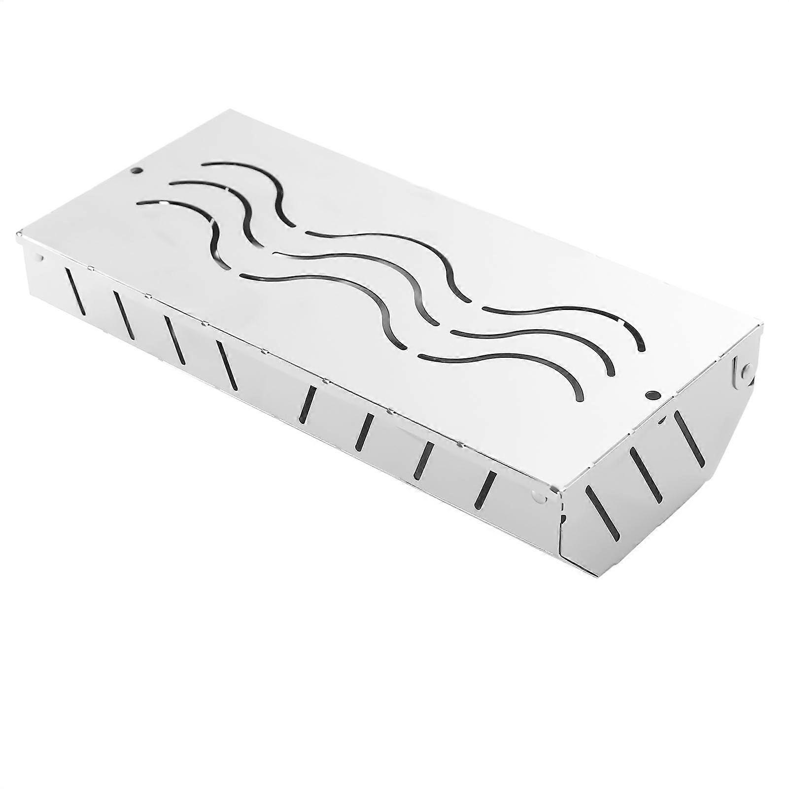 Smoker Box Stainless Steel for Charcoal Grill, Works with Wood Chips