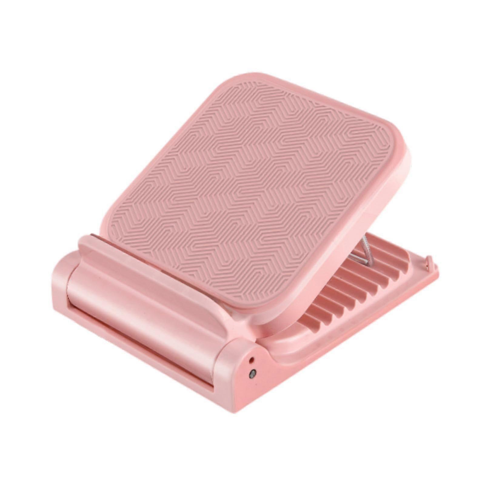 Calf Stretch Board Anti-Slip Leg Stretch Squat Trainer for Home Gym, Adjustable Pink Foot Support for Fitness