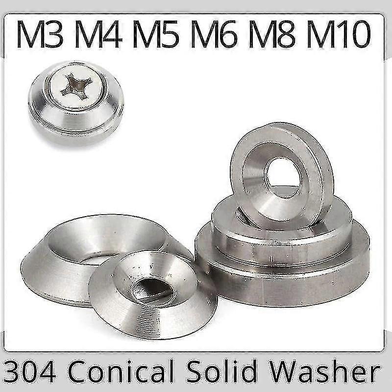Countersunk Washer M3 M4 M5 M6 M8 M10 Conical Solid Flat Gasket Concave And Convex Tapered Cone Conical Stainless Steel Washers