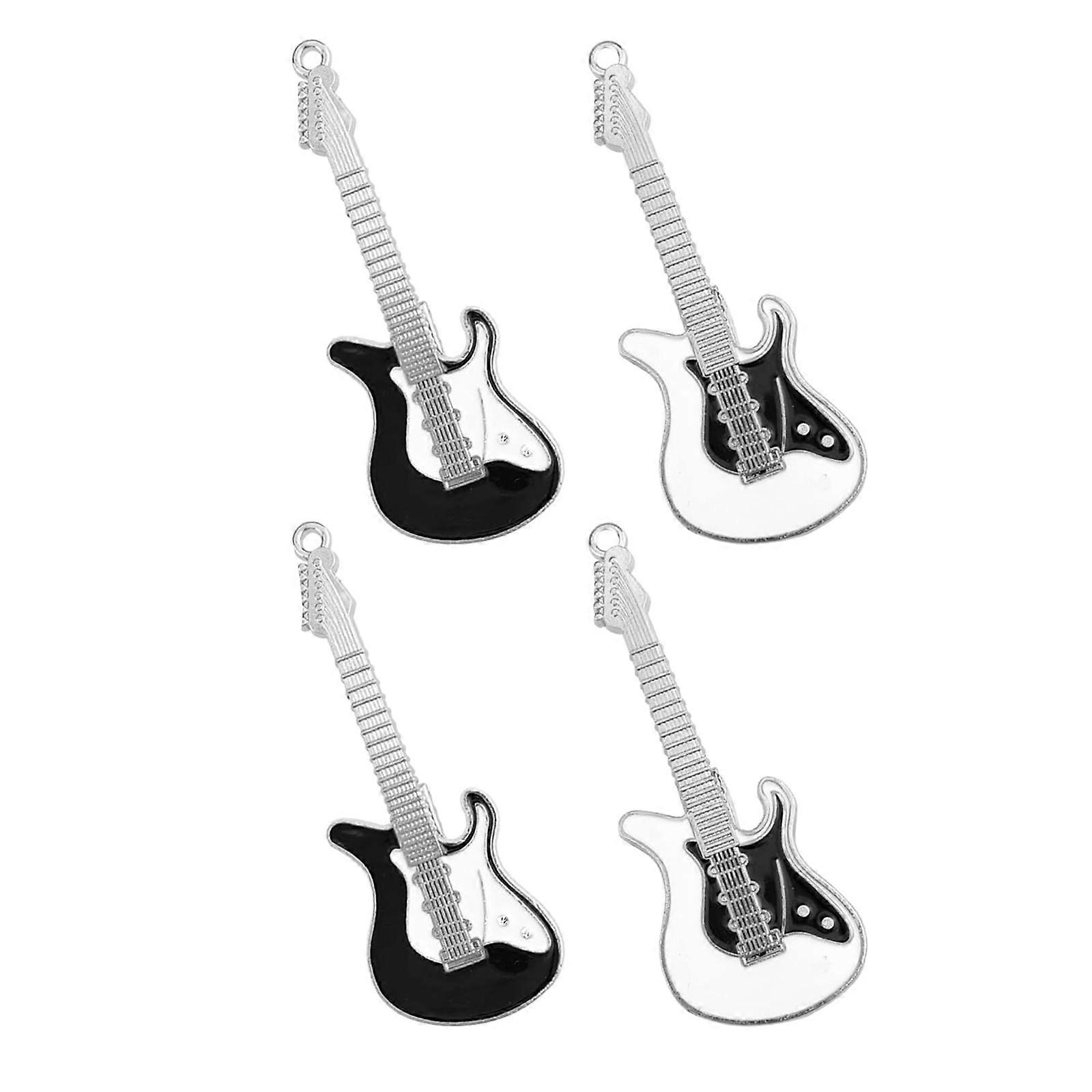 Cool Electric Guitar Hair Clip 4pcs Practical Metal Hairpins Edgy Hair Accessories For Teens Adults Casual Event  Random color