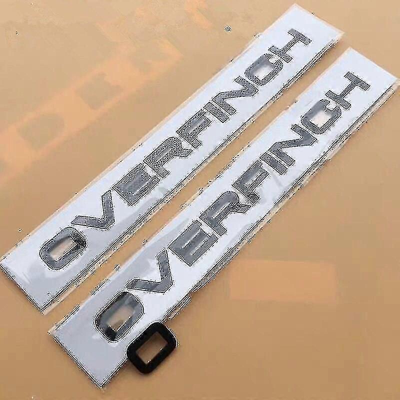 Bogstaver Emblem Til Ra-nge Ro-ver Overfinch Badge Bil Styling Ombygning hætte Bageste bagagerum Nedre kofanger klistermærke