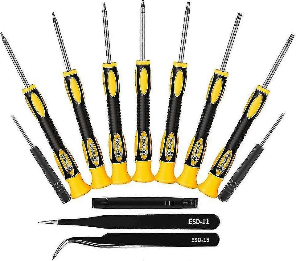 مجموعة من 6 مفكات توركس مغناطيسية دقيقة - T3 T4 T5 T6 T8 T10