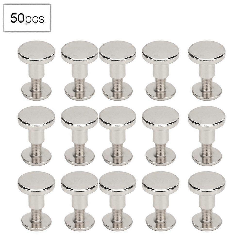2025 Latest Model 50 Set 8mm Pure Copper Flat Head Rivets Leather Strap