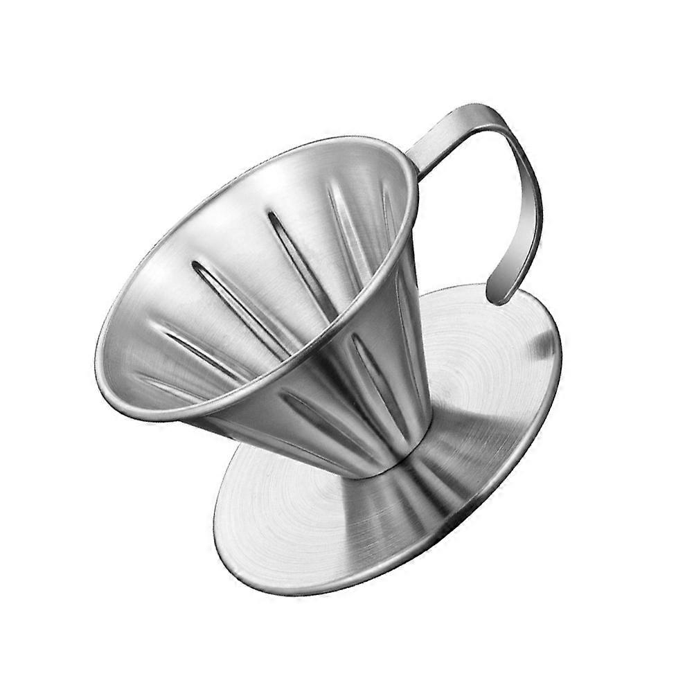 Coffee Dripper Stainless Steel Filters Cone Shape 1Set
